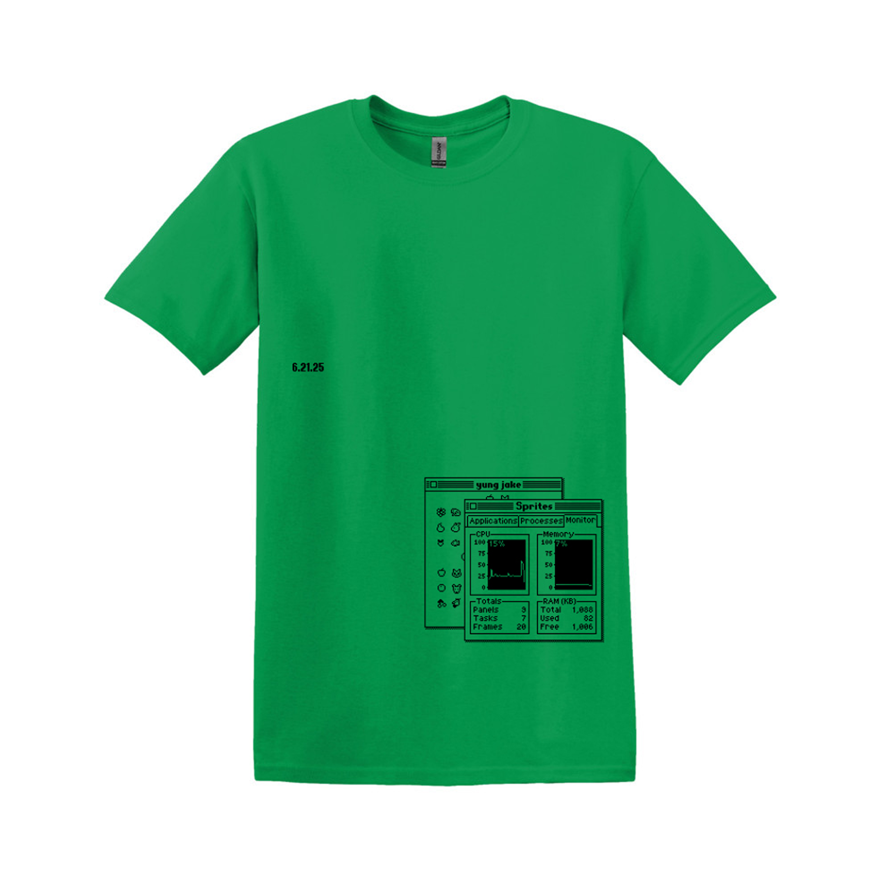Tripoli Gallery x Aplós present Yung Jake 'Sprites' Tee (green