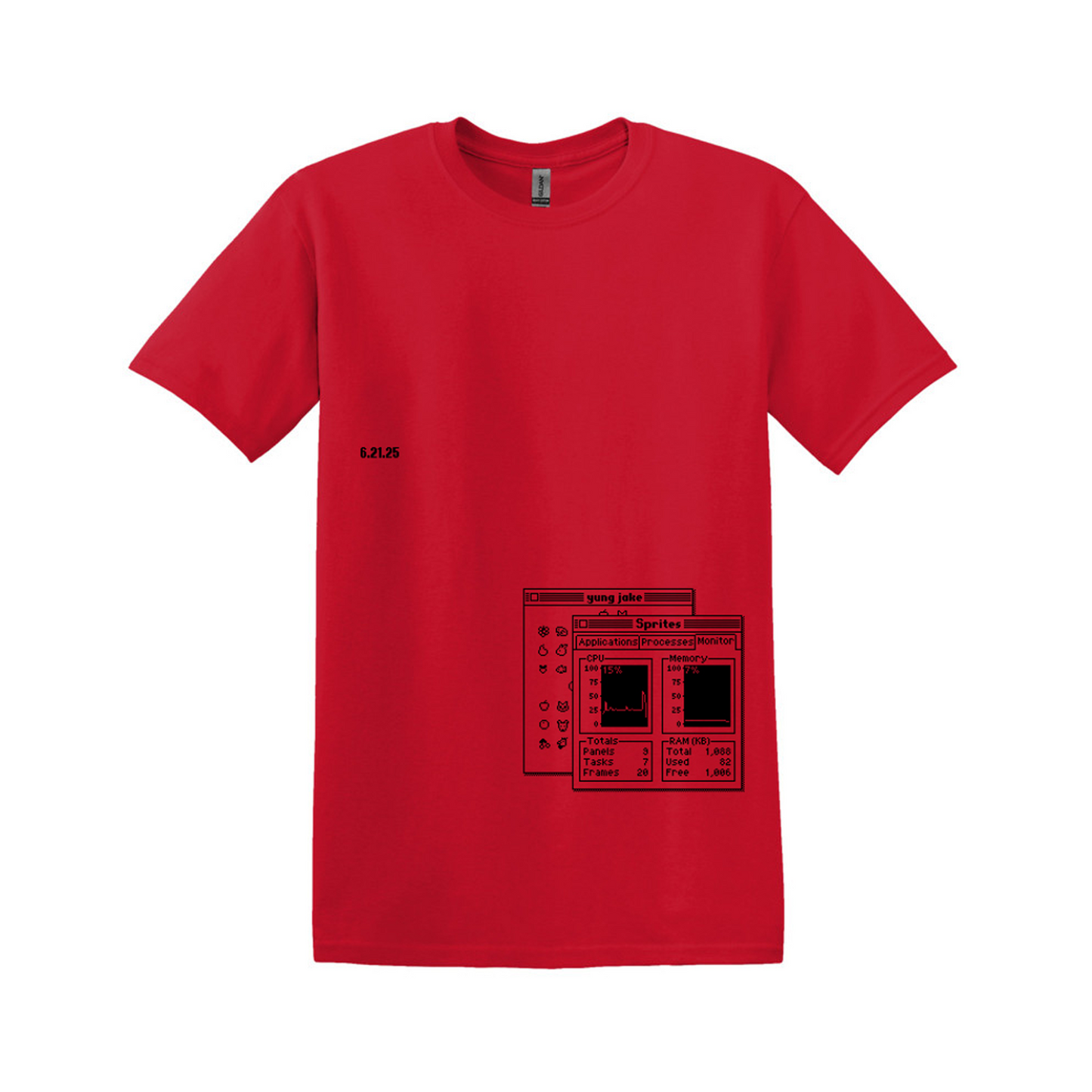 Tripoli Gallery x Aplós present Yung Jake 'Sprites' Tee (red)