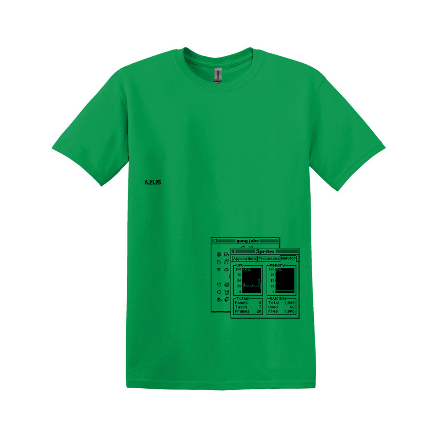 Tripoli Gallery x Aplós present Yung Jake 'Sprites' Tee (green)