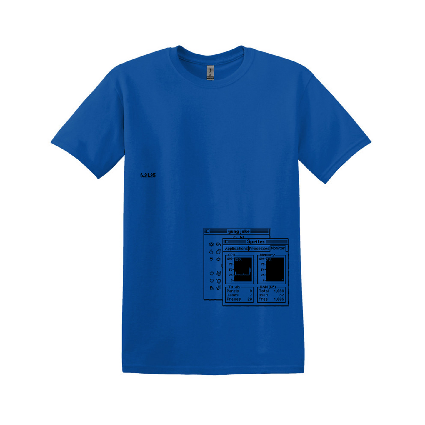 Tripoli Gallery x Aplós present Yung Jake 'Sprites' Tee (blue)