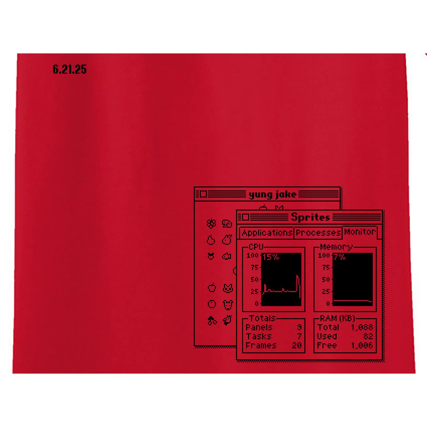 Tripoli Gallery x Aplós present Yung Jake 'Sprites' Tee (red)